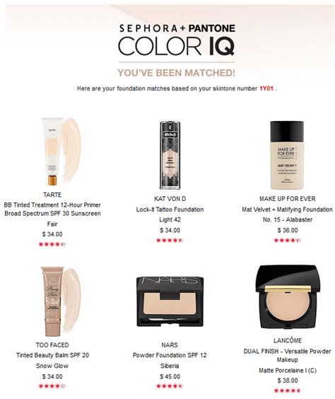 sephora shade finder in store.